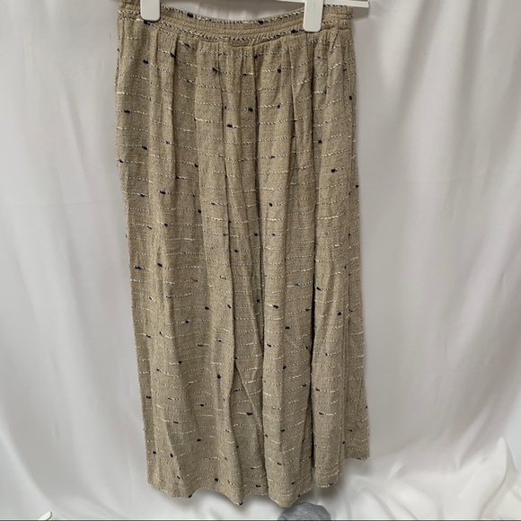 Vintage Aruthur Max Womens Modest MIDI Cotton Skirt Pockets Size Medium EUC - Picture 1 of 3